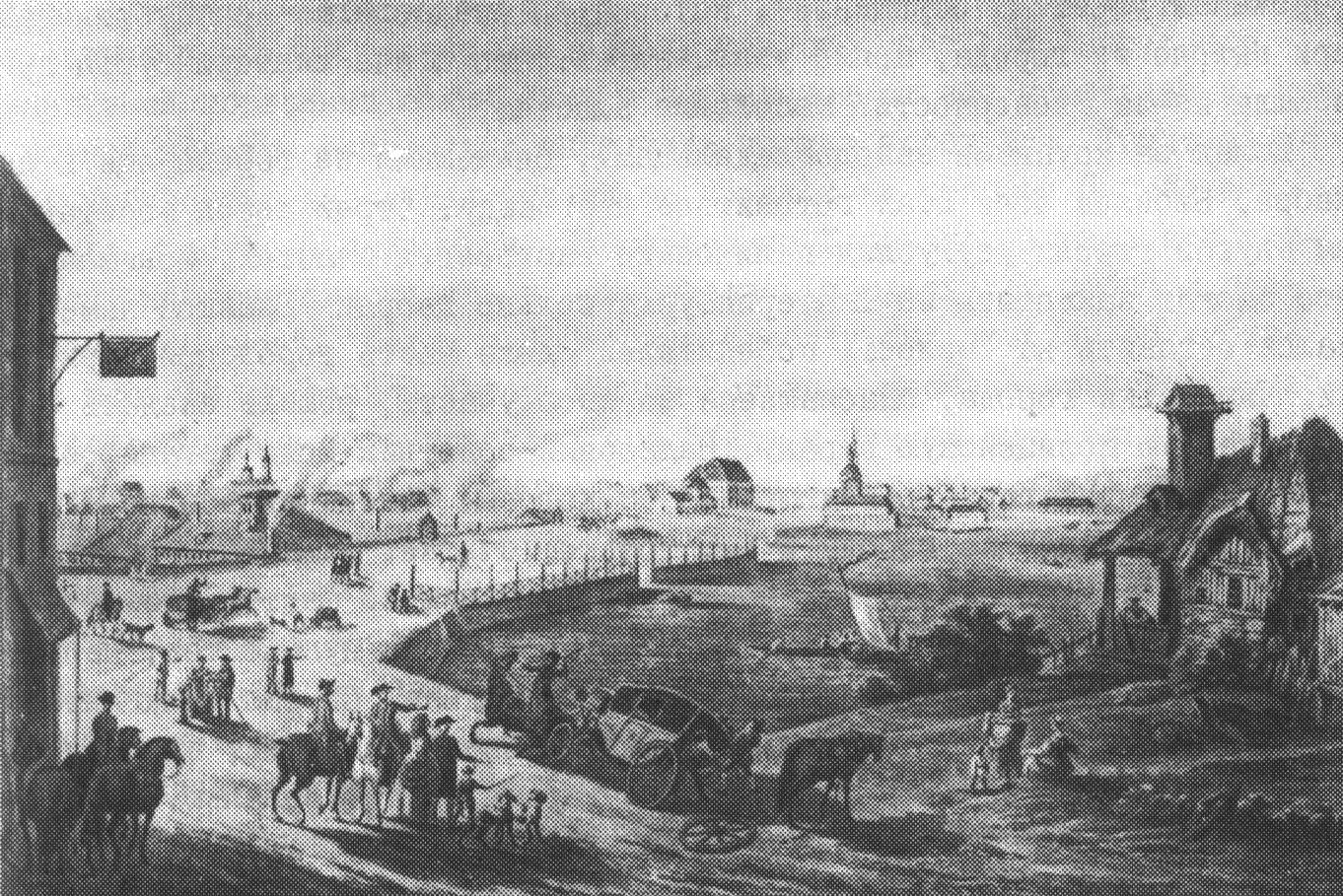 Екатеринбург. Акварель В. Петрова. 1789 г. ГИМ