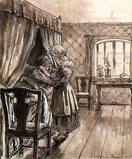Иллюстрация к «Капитанской дочке». Художник Александр Бенуа. 1945