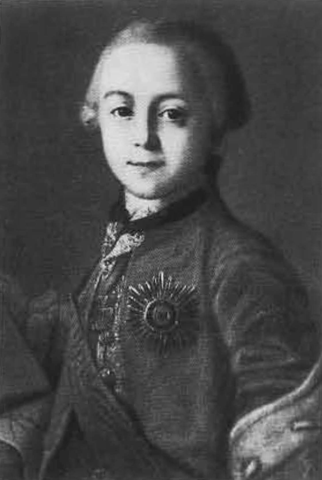 Великий князь Павел Петрович. А.П. Антропов. 1761 г. Портрет из Китайского дворца Ораниенбаума.