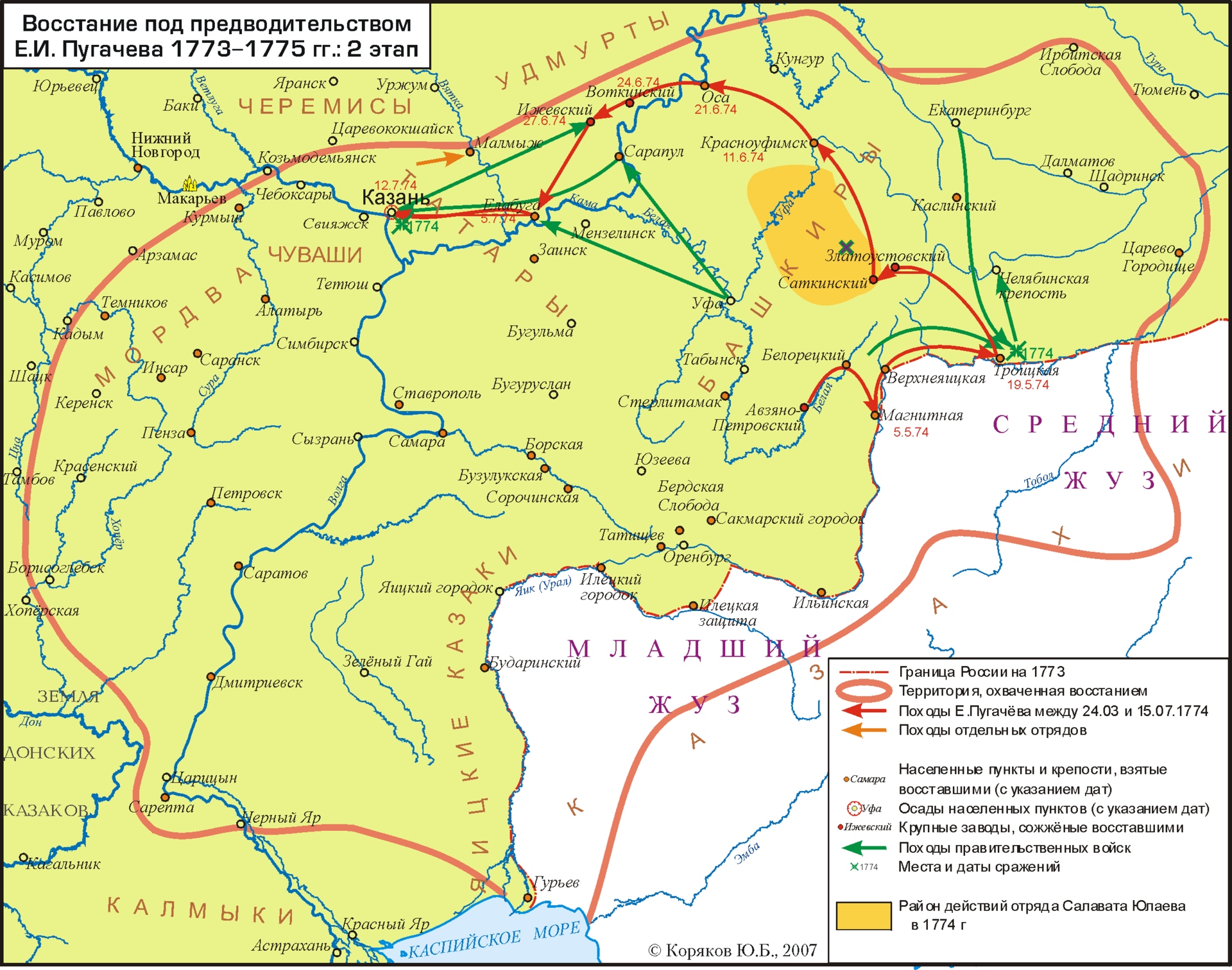 Второй этап Крестьянской войны 1773—1775 гг.